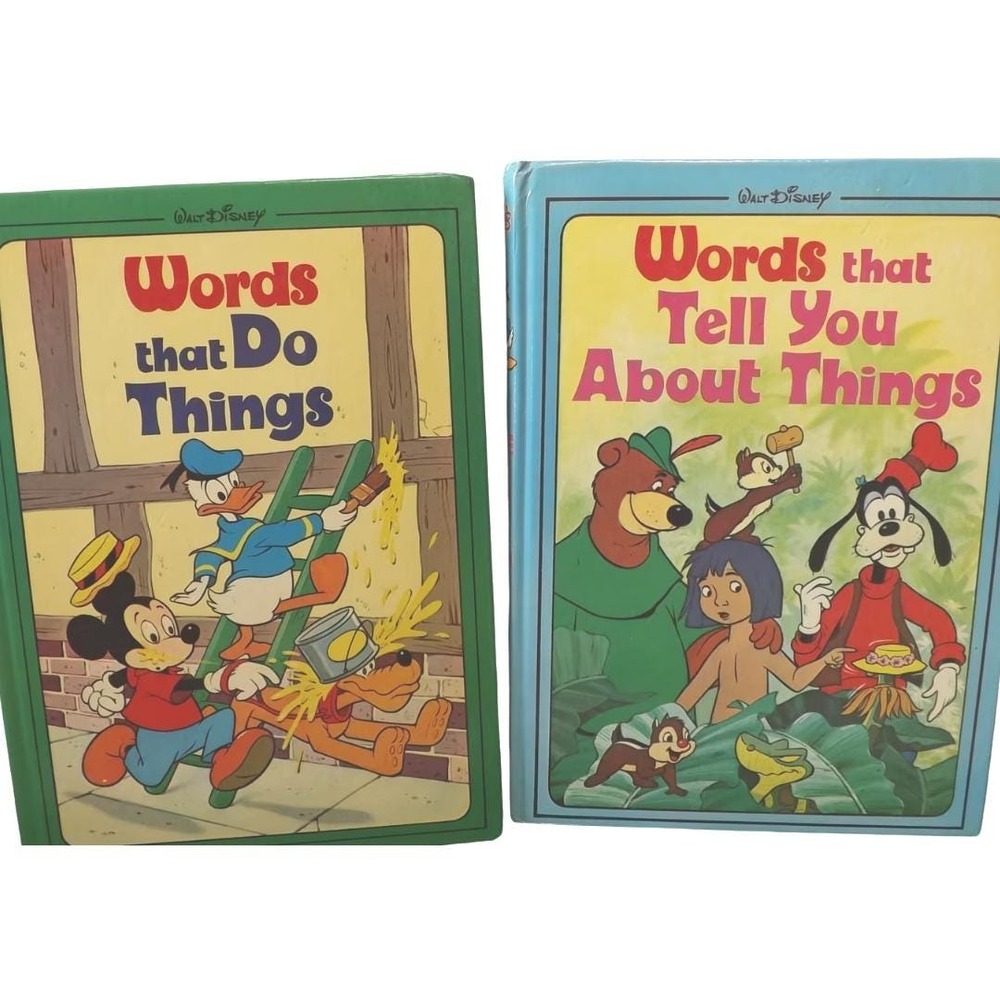 Walt Disney Book Set: Words That Do Things & Words That Tell You About Things